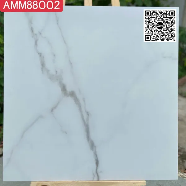 Gạch Đá Mờ 80x80 Ốp Lát Giá Rẻ trắng vân khói AMM88002
