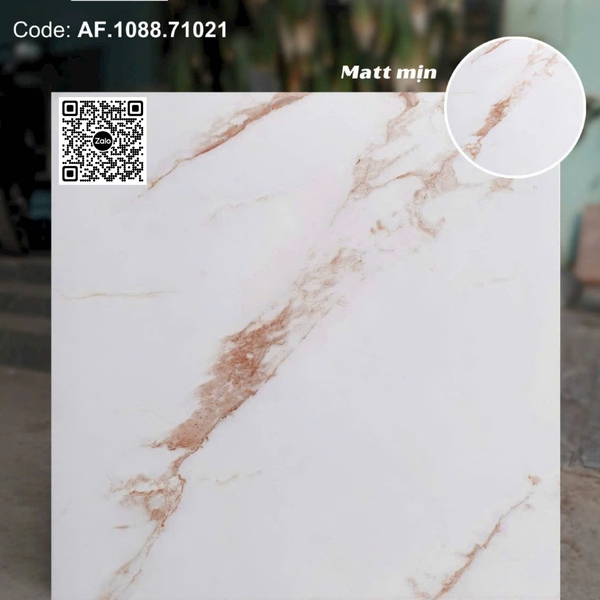 Gạch Đá Mờ 80x80 Ốp Lát Trang Trí Giá Rẻ trắng vân nâu AF.1088.71021