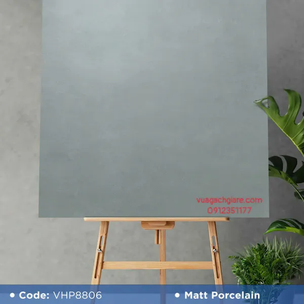 Gạch Đá Mờ 80x80 Ốp Lát Giá Rẻ xám đậm VHP8806