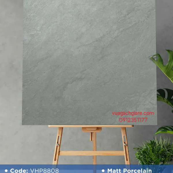 Gạch Đá Mờ 80x80 Ốp Lát Giá Rẻ xám vân đá VHP8808