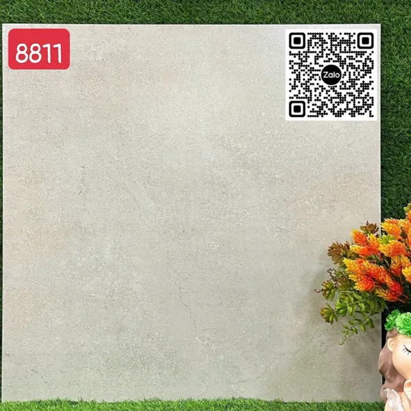 Gạch Đá Mờ 80x80 Ốp Lát Giá Rẻ xám nhạt 8811