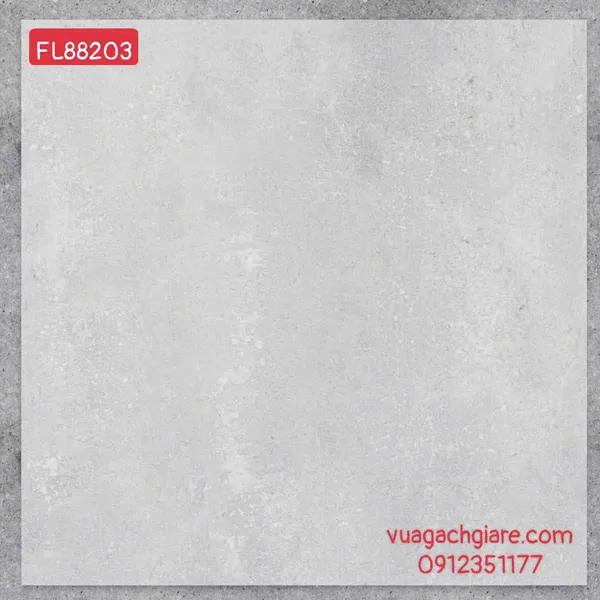 Gạch Đá Mờ 80x80 Ốp Lát Giá Rẻ xám xi măng FL88203