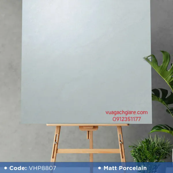 Gạch Đá Mờ 80x80 Ốp Lát Giá Rẻ xám nhạt VHP8807
