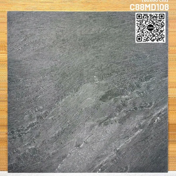 Gạch Đá Mờ 80x80 Ốp Lát Giá Rẻ xám vân đá C88MD108
