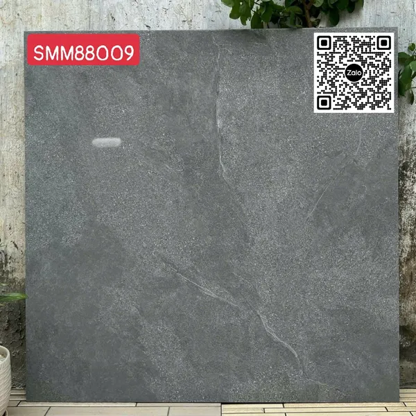 Gạch Đá Mờ 80x80 Ốp Lát Giá Rẻ đen vân đá SMM88009