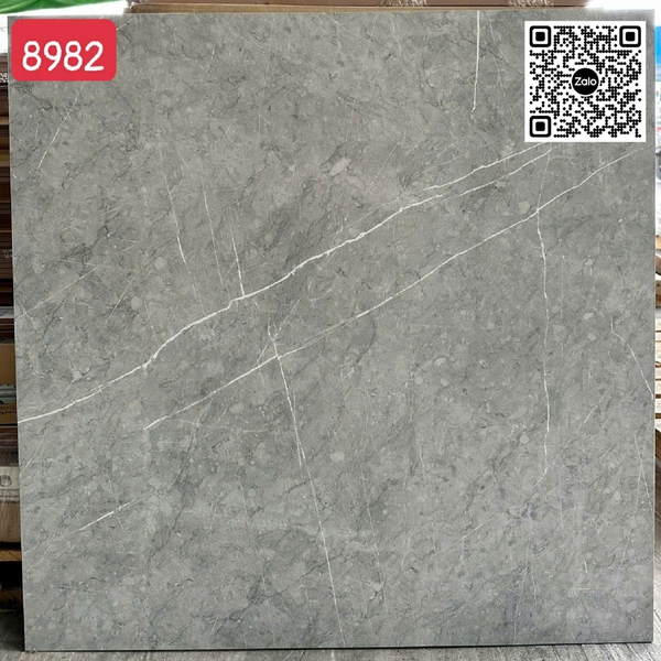 Gạch Đá Mờ 80x80 Ốp Lát Trang Trí Giá Rẻ xám vân trắng 8982
