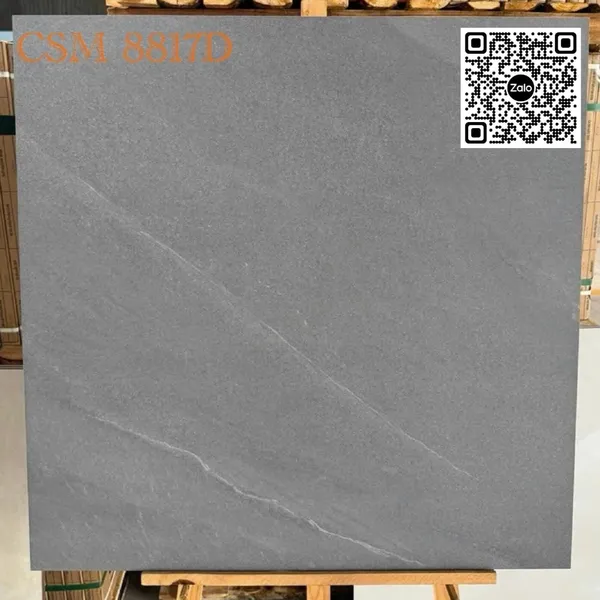 Gạch Đá Mờ 80x80 Ốp Lát Giá Rẻ xám vân trắng CSM8817D
