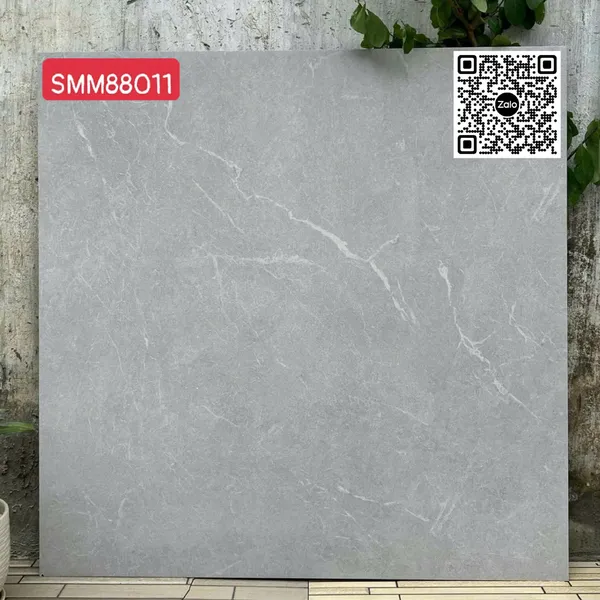 Gạch Đá Mờ 80x80 Ốp Lát Giá Rẻ xám vân trắng SMM88011