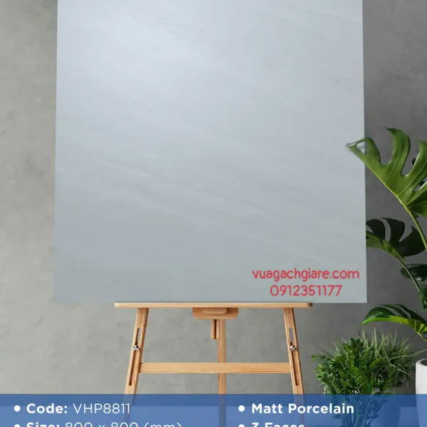 Gạch Đá Mờ 80x80 Ốp Lát Giá Rẻ xám xanh VHP8811