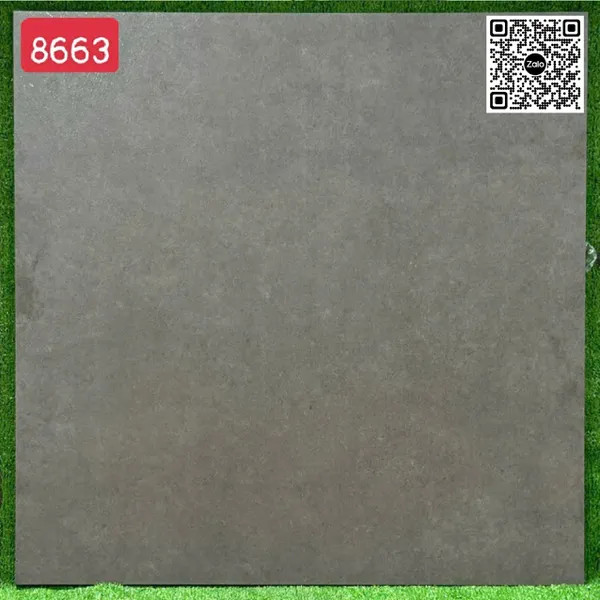 Gạch Đá Mờ 80x80 Ốp Lát Giá Rẻ xám xi măng 8663