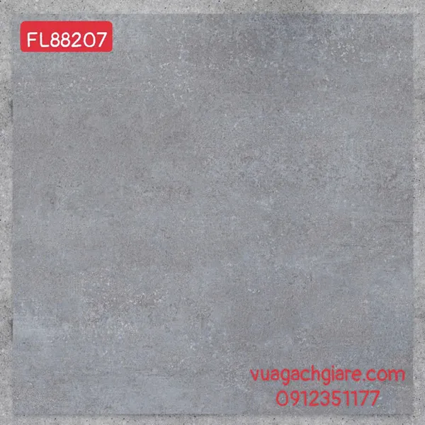 Gạch Đá Mờ 80x80 Ốp Lát Giá Rẻ xám xi măng FL88207