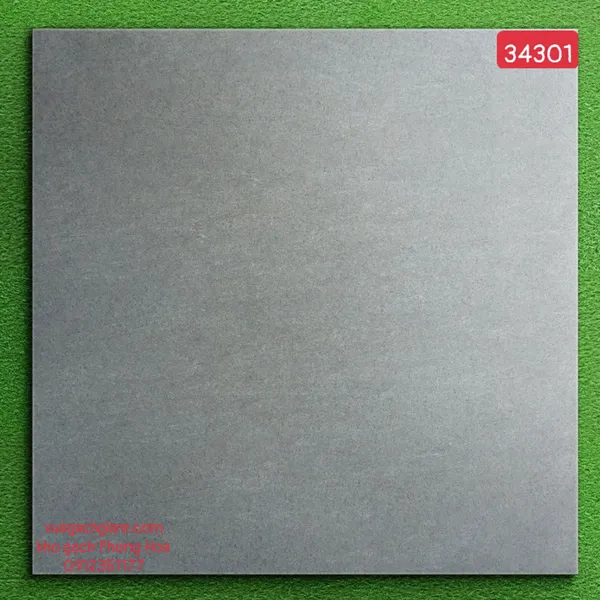 Gạch Đá Mờ Lát Nền 80x80 xám xi măng 34301