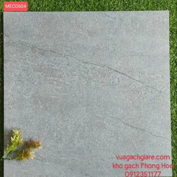 Gạch Đá Mờ Lát Nền 60x60 xám đậm MECO6604