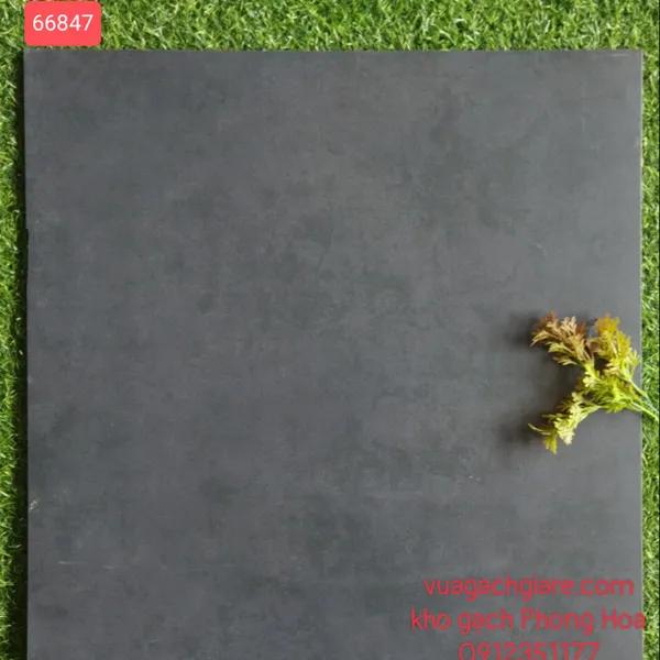 Gạch Đá Mờ Lát Nền 60x60 Royal màu than 66847