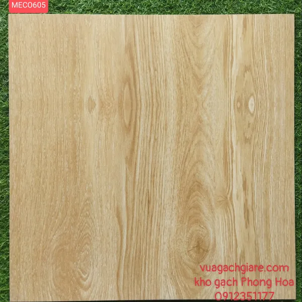 Gạch Đá Mờ Lát Nền 60x60 Mikado vân gỗ vàng MECO605