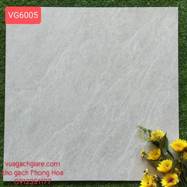 Gạch Đá Mờ Nhám Lát Nền 60x60 Viglacera màu ghi VG6605