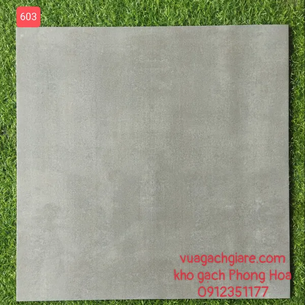 Gạch Đá Mờ Nhám Lát Nền 60x60 Viglacera xám xi măng 603