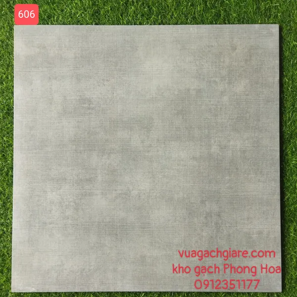 Gạch Đá Mờ Nhám Lát Nền 60x60 Viglacera xám vân sọc 606