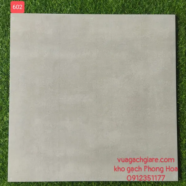 Gạch Đá Mờ Nhám Lát Nền 60x60 Viglacera xám xi măng 602