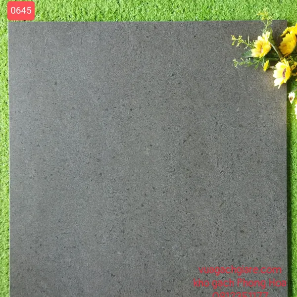 Gạch Đá Mờ Lát Nền 60x60 xám đậm 0645