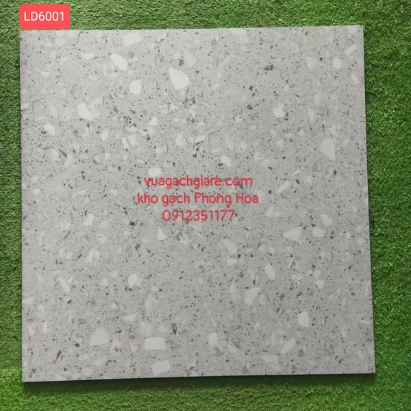Gạch Đá Mờ Ốp Lát 60x60 Cao Cấp Trung Quốc xám terrazz LD6001