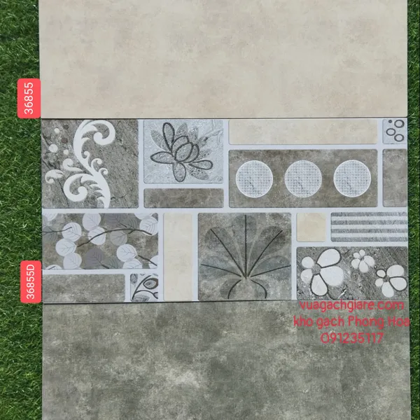Gạch Đá Mờ Ốp Tường 30x60 Hoàng Gia xám vân 36855 - 36855D - 36856