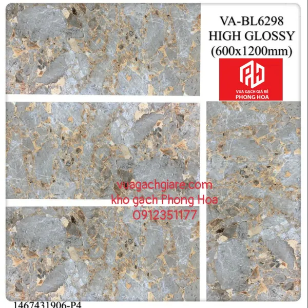 Gạch Đá Ốp Lát 60x120 Cao Cấp Ấn Độ vân đá VA-BL6298