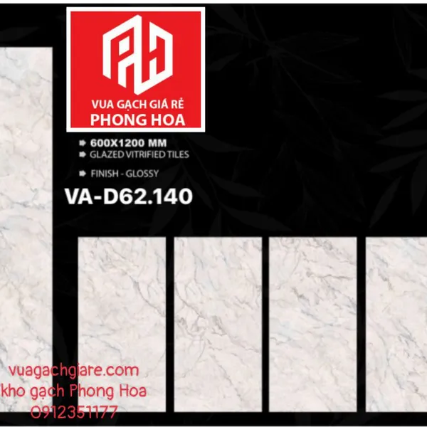 Gạch Đá Ốp Lát 60x120 Cao Cấp Ấn Độ xám nhạt vân đá VA-D62.140