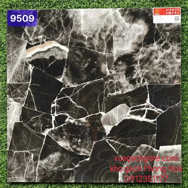 Gạch Đá Ốp Lát 60x60 Prime đen vân đá 9509
