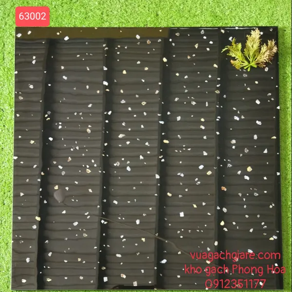 Gạch Đá Ốp Lát 60x60 Mikado đen kim sa DIM63002