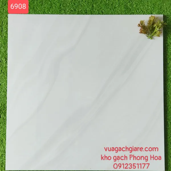 Gạch Đá Ốp Lát 60x60 trắng vân khói 6908