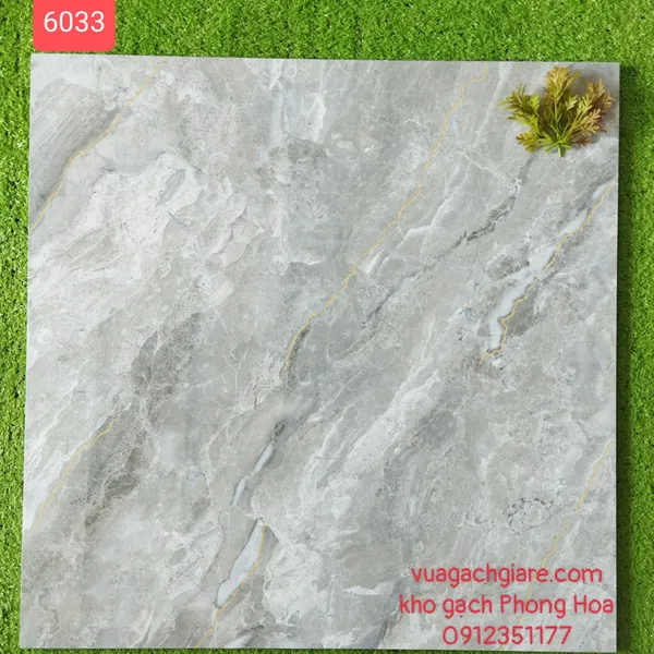 Gạch Đá Ốp Lát 60x60 xám vân đá 6033