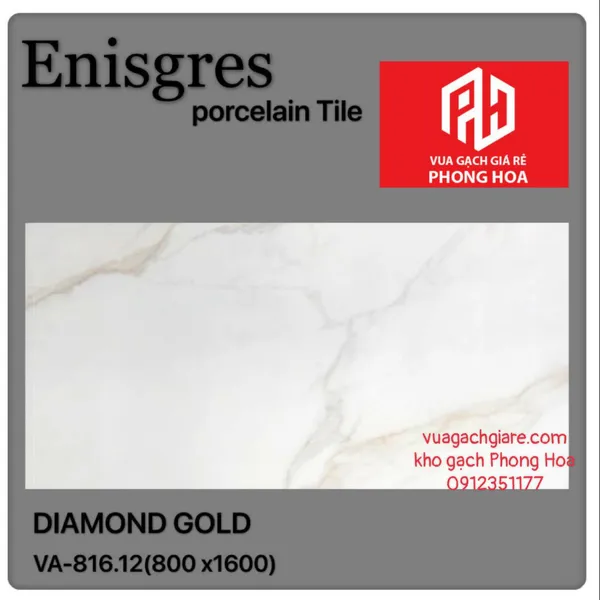 Gạch Đá Ốp Lát 80x160 Cao Cấp Ấn Độ trắng vân khói xám vàng VA-816.12