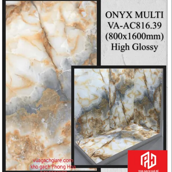 Gạch Đá Ốp Lát 80x160 Cao Cấp Ấn Độ vân đá VA-AC816.39