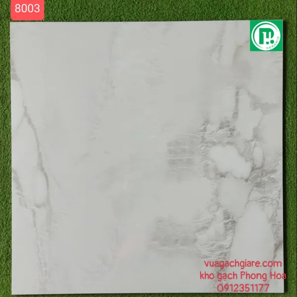 Gạch Đá Ốp Lát 80x80 Cao Cấp Ấn Độ trắng vân đá 8003