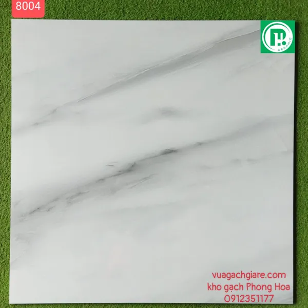 Gạch Đá Ốp Lát 80x80 Cao Cấp Ấn Độ trắng vân khói 8004