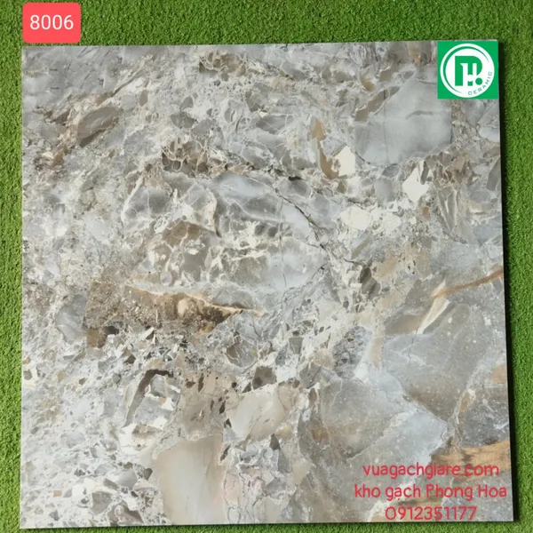 Gạch Đá Ốp Lát 80x80 Cao Cấp Ấn Độ vân đá 8006