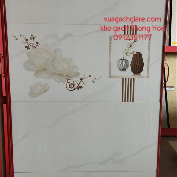 Gạch Đá Ốp Tường 40x80 Mikado trắng vân khói MUX48501