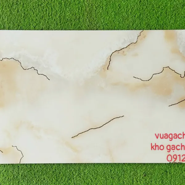 Gạch Đá Ốp Tường Khắc Kim 40x80 Cao Cấp Trung Quốc vàng vân mây nhũ vàng 48918
