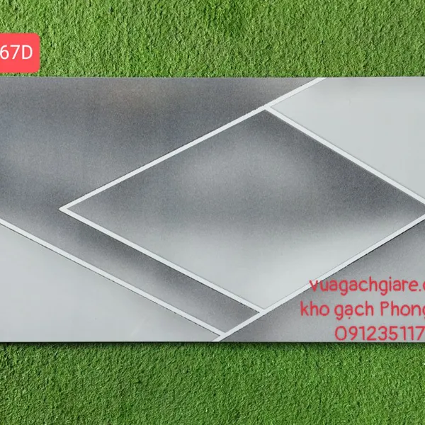 Gạch Đá Ốp Tường Khắc Kim 40x80 Cao Cấp màu xám JS84067D
