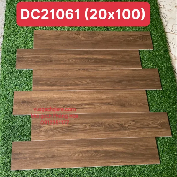 Gạch Vân Gỗ 20x100 Trung Quốc nâu socola DC21061