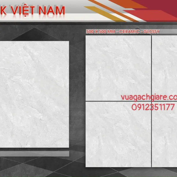 Gạch Men 50x50 Lát Nền GIÁ RẺ PAK vân đá K504 - K505