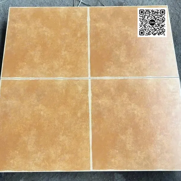 Gạch Đá Mờ 60x60 Ốp Lát Giả Cổ màu cam loang