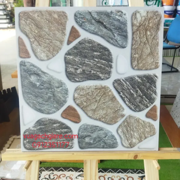 Gạch Lát Sân 40x40 Giá Rẻ PAK đá ghép 4206