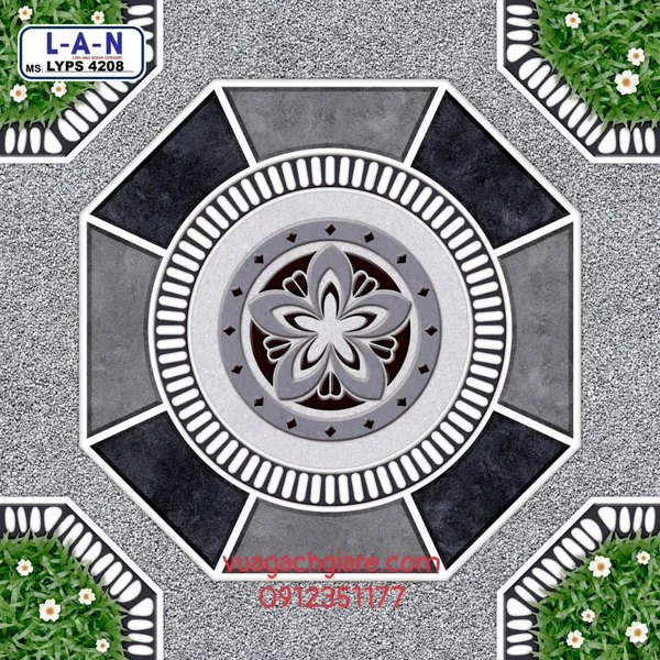 Gạch Lát Sân 40x40 Giá Rẻ PAK đá cỏ 4208 - 4209