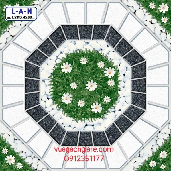 Gạch Lát Sân 40x40 Giá Rẻ PAK đá cỏ 4208 - 4209