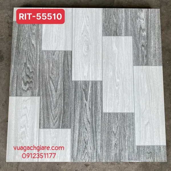 Gạch Men 50x50 Lát Nền GIÁ RẺ NHÀ Ý vân gỗ RIT 55510