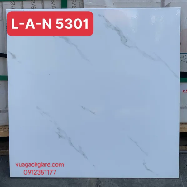 Gạch Men 50x50 Lát Nền GIÁ RẺ TRUNG NGUYÊN trắng vân khói 5301 - 5315