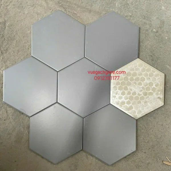 Gạch Lục Giác 23x20 Ốp Lát Trang Trí Giá Rẻ màu xám nhạt