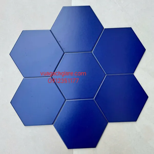 Gạch Lục Giác 23x20 Ốp Lát Trang Trí Giá Rẻ màu xanh coban